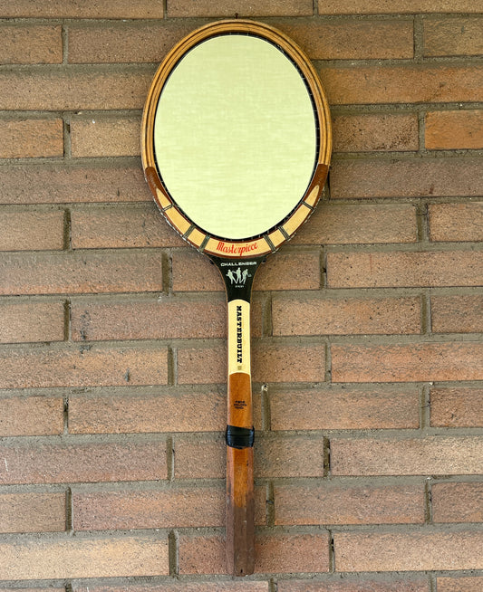 Racchetta Masterpiece Vintage in Legno con Specchio- Vintage Mirror tennis wood Racket