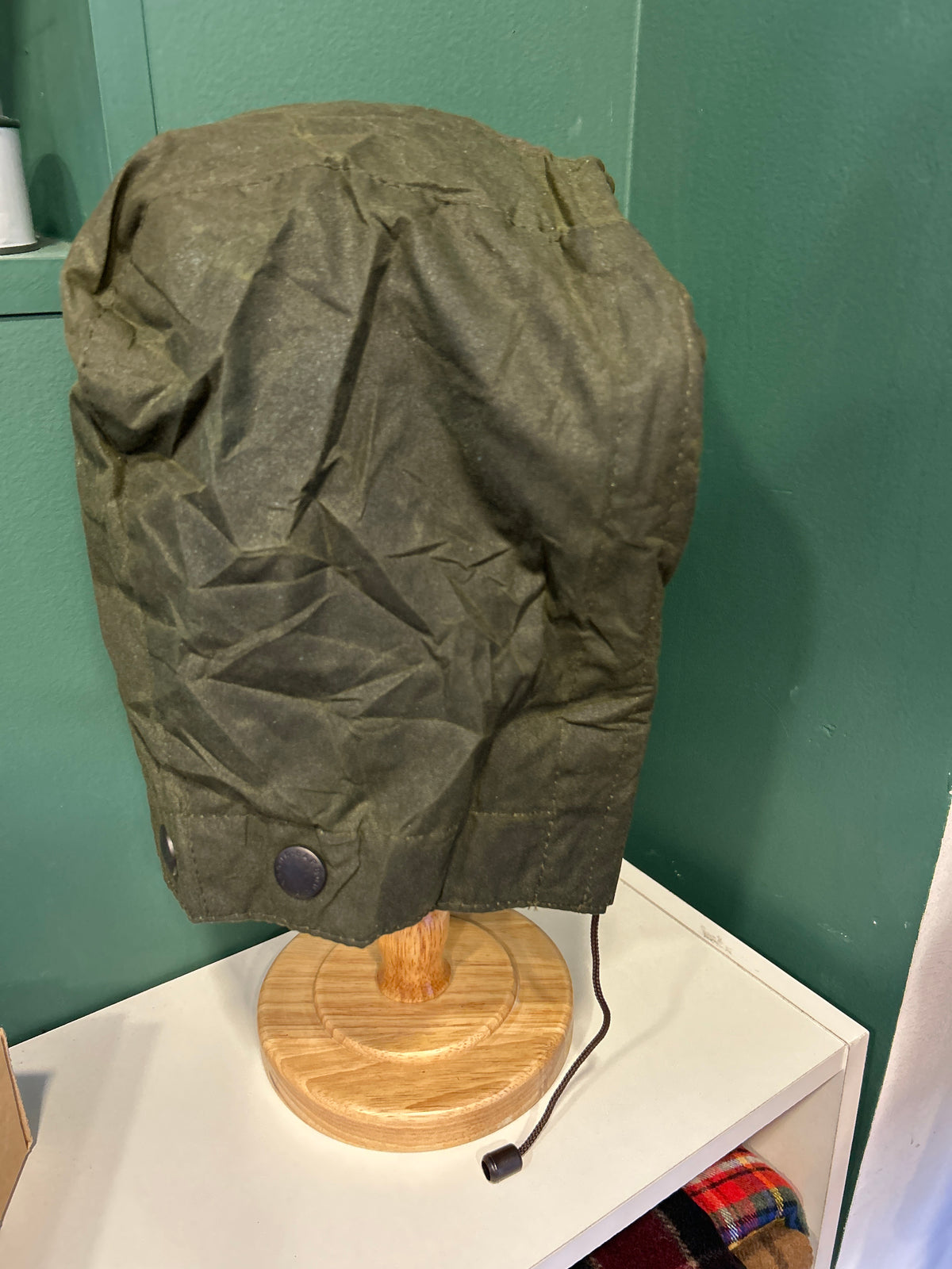 Cappuccio Barbour verde vintage - Vintage Green Barbour Hood