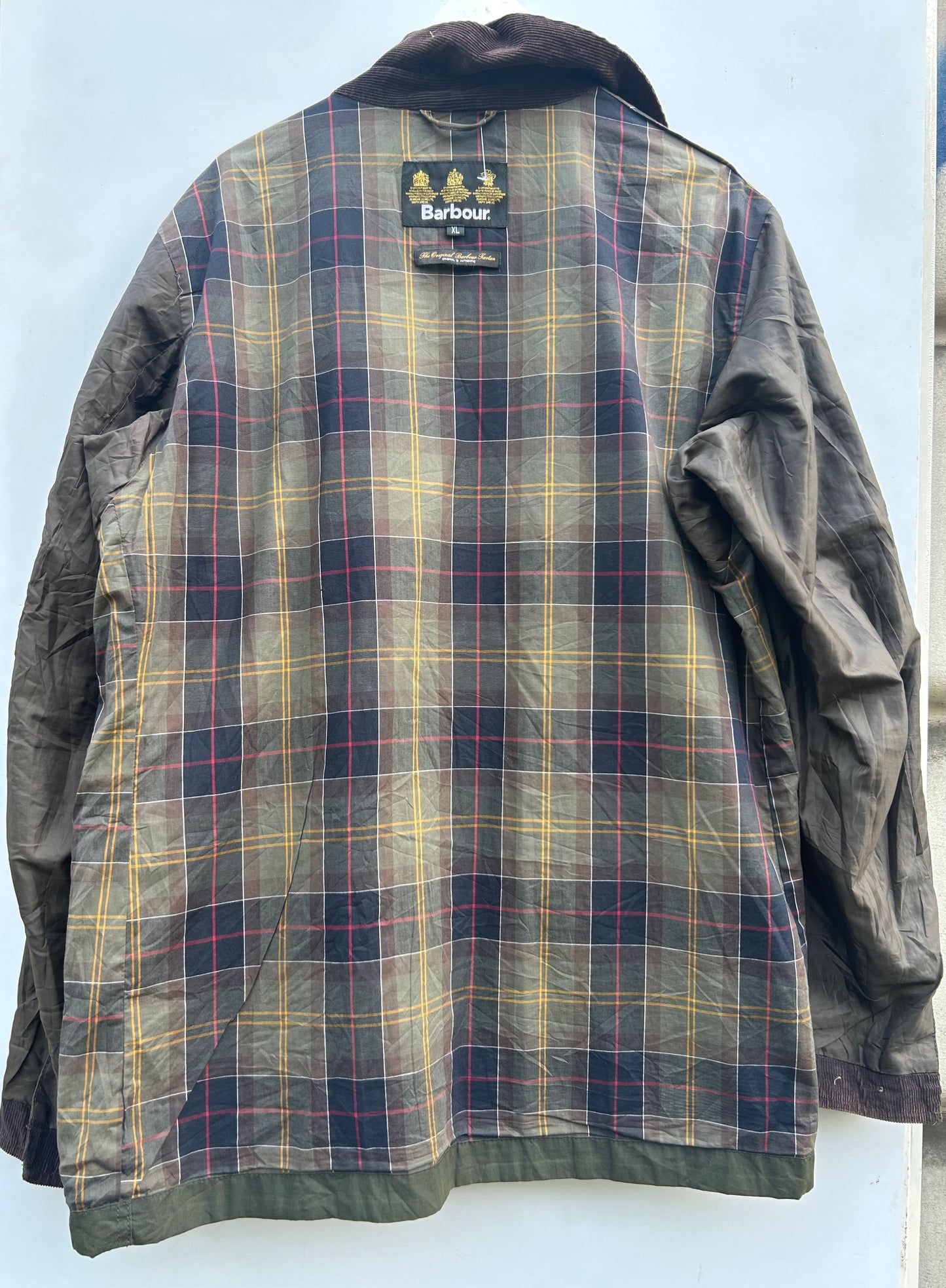 Giacca Barbour verde cerata Livingstone uomo XL - Man Flyweight Olive Livingstone Jacket size XL