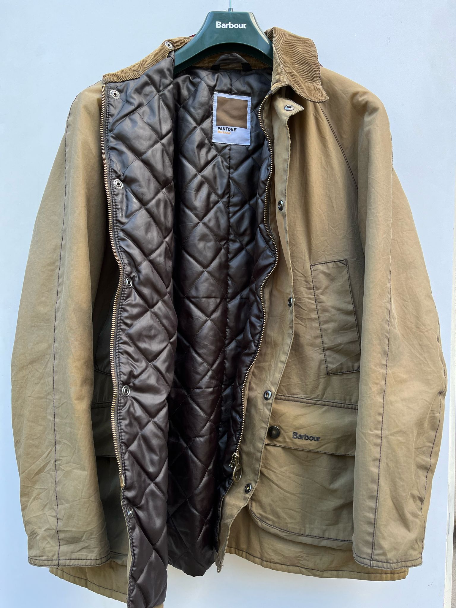 Giacca Barbour Pantone Ashtone beige cerata XLarge Man Wax Ashtone B Shop In London