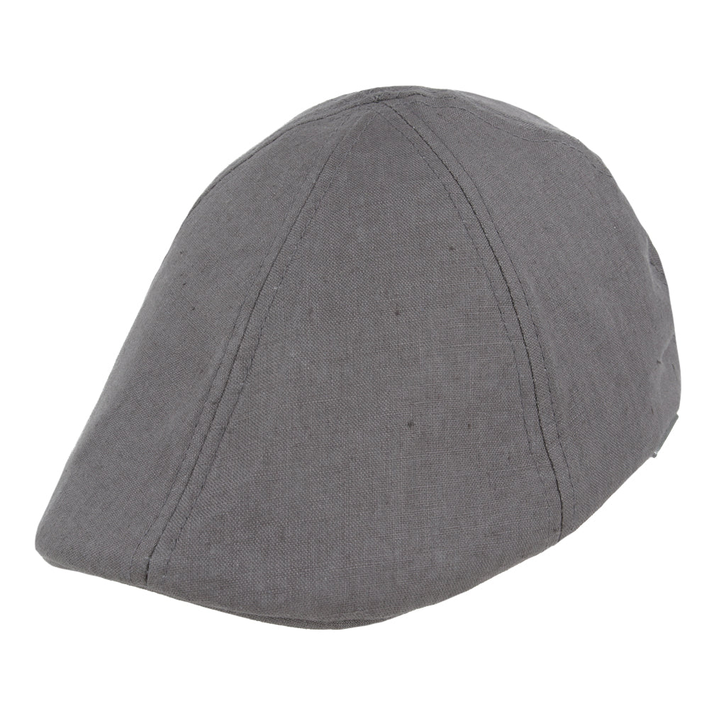 Coppola nuova inglese in lino grigio scuro - New English Duckbill in linen dark grey - Shop In London