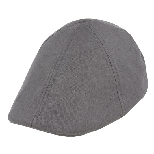 Coppola nuova inglese in lino grigio scuro - New English Duckbill in linen dark grey - Shop In London