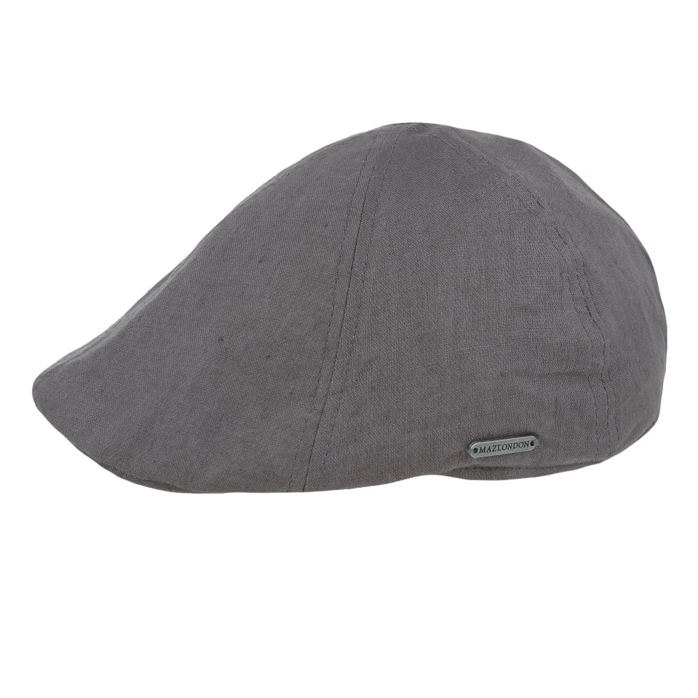 Coppola nuova inglese in lino grigio scuro - New English Duckbill in linen dark grey - Shop In London