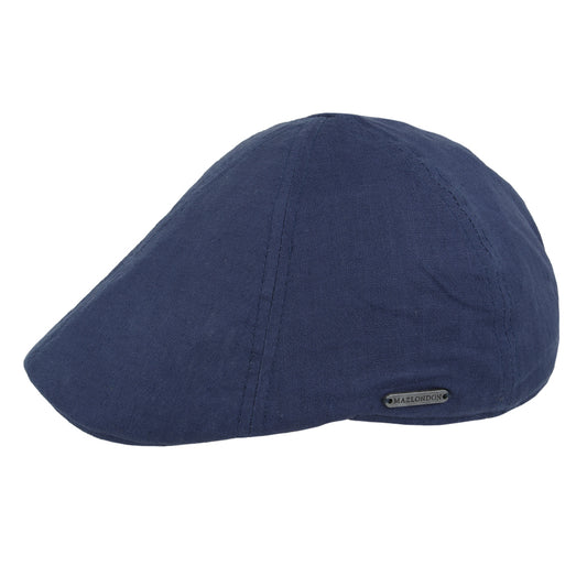 Coppola nuova inglese in lino blu scuro - New English Duckbill in linen dark navy - Shop In London