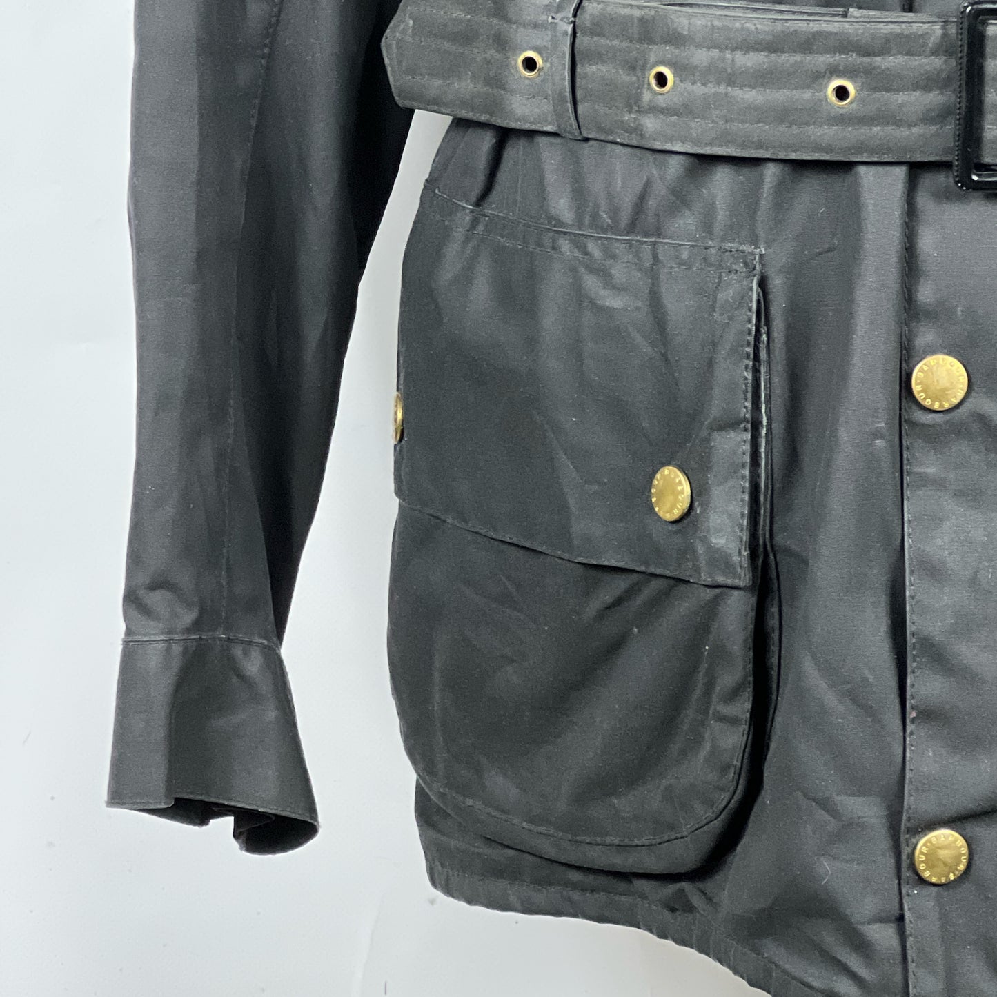 RARO Barbour International nero uomo Large C42/107cm - Black Wax International Jacket C42 Size L