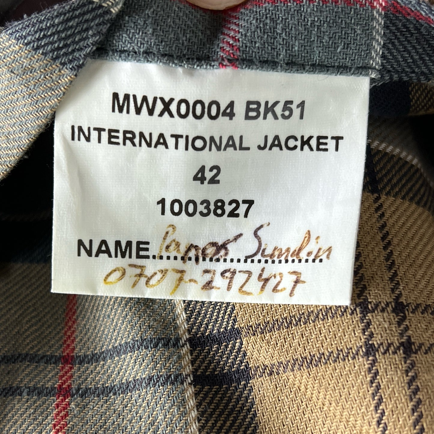 RARO Barbour International nero uomo Large C42/107cm - Black Wax International Jacket C42 Size L