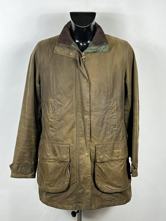 Giacca Barbour Verde Unisex Uk18  tg. 48 ita Green Waxed Unisex Coat size UK18