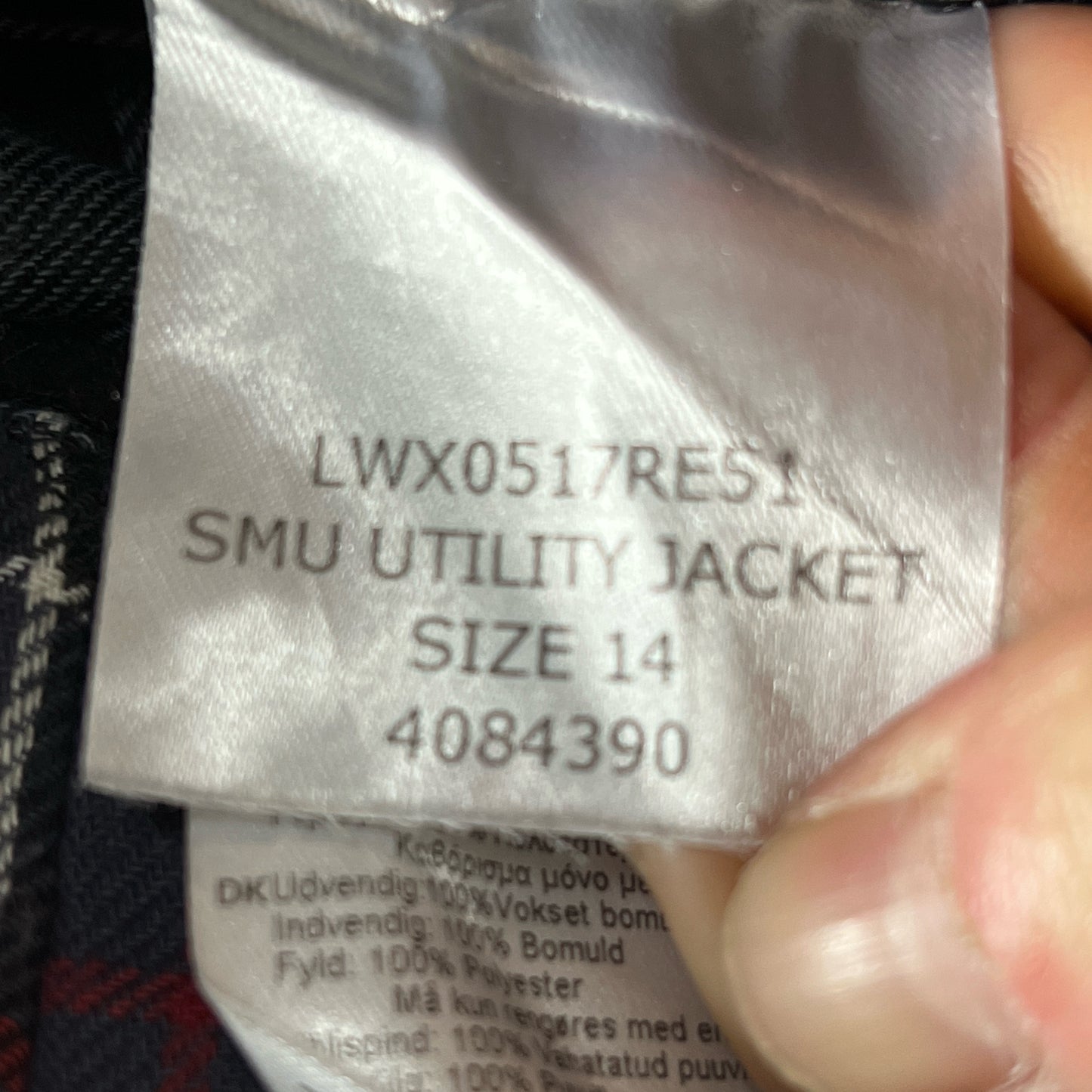 Barbour Giacca corta rossa donna Tg. 42 SMU Red Wax Utility Jacket Size UK14