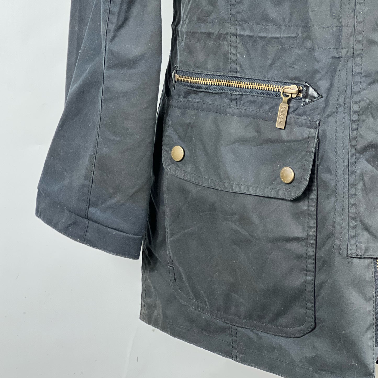 Parka Barbour Donna blu imbottita UK14 -Lady navy jacket size UK14 tg. 42/44