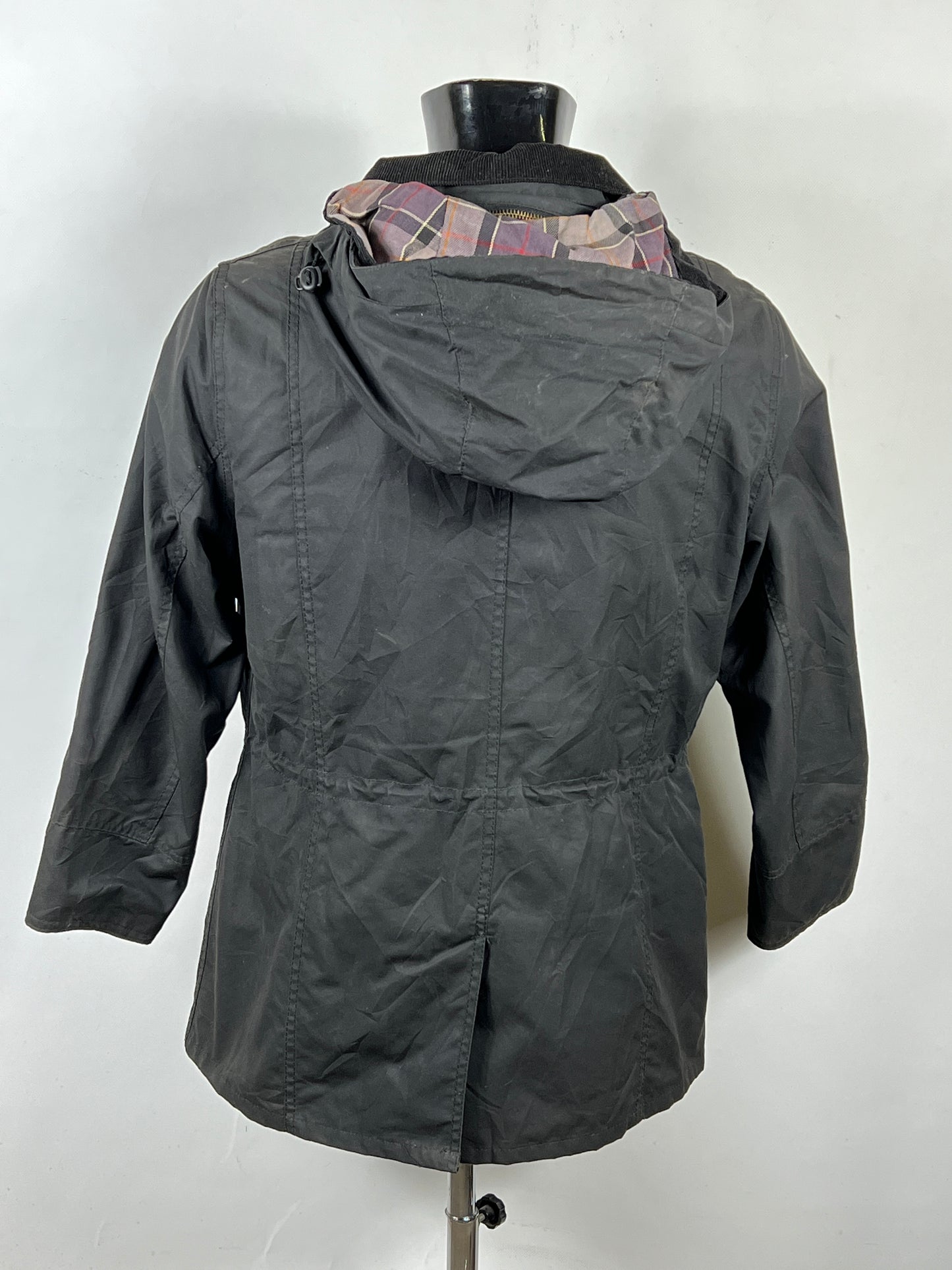 Giacca Barbour nera da donna UK14 tg. 42 ita -Black wax jacket size UK14 Medium