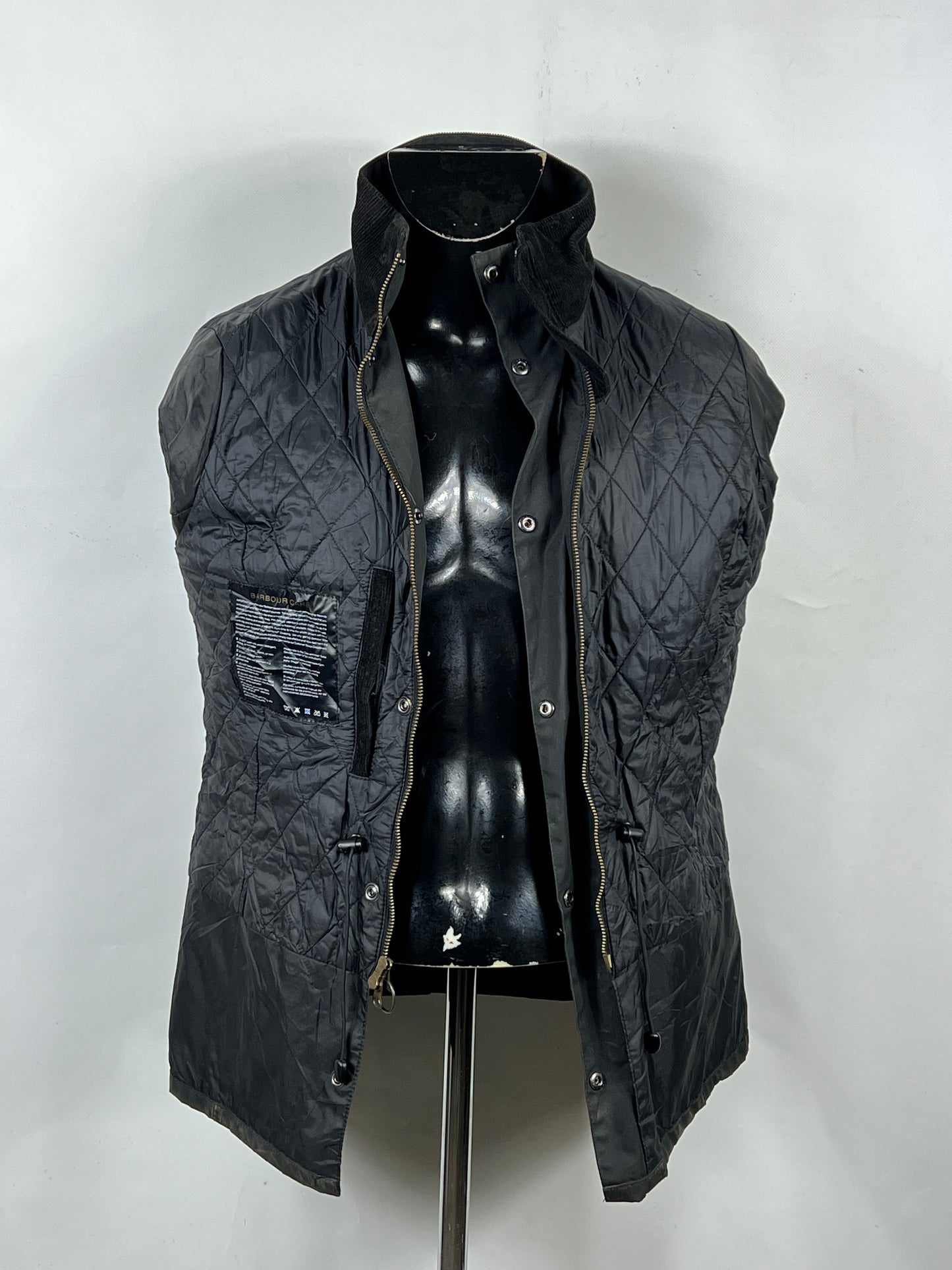 Giacca Barbour nera da donna UK14 tg. 42 ita -Black wax jacket size UK14 Medium