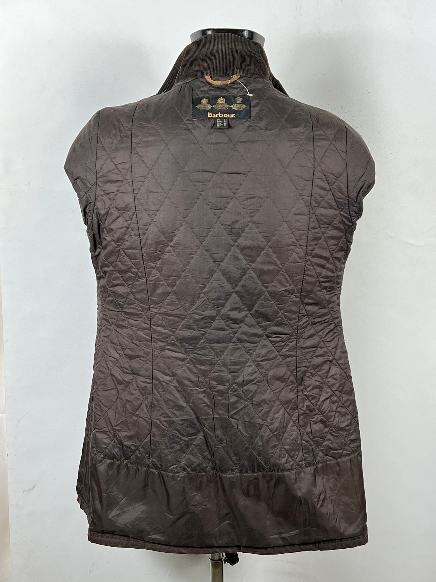Barbour Giacca marrone Cerata Tg. 44 Lady Brown Wax Jacket uk14 Medium
