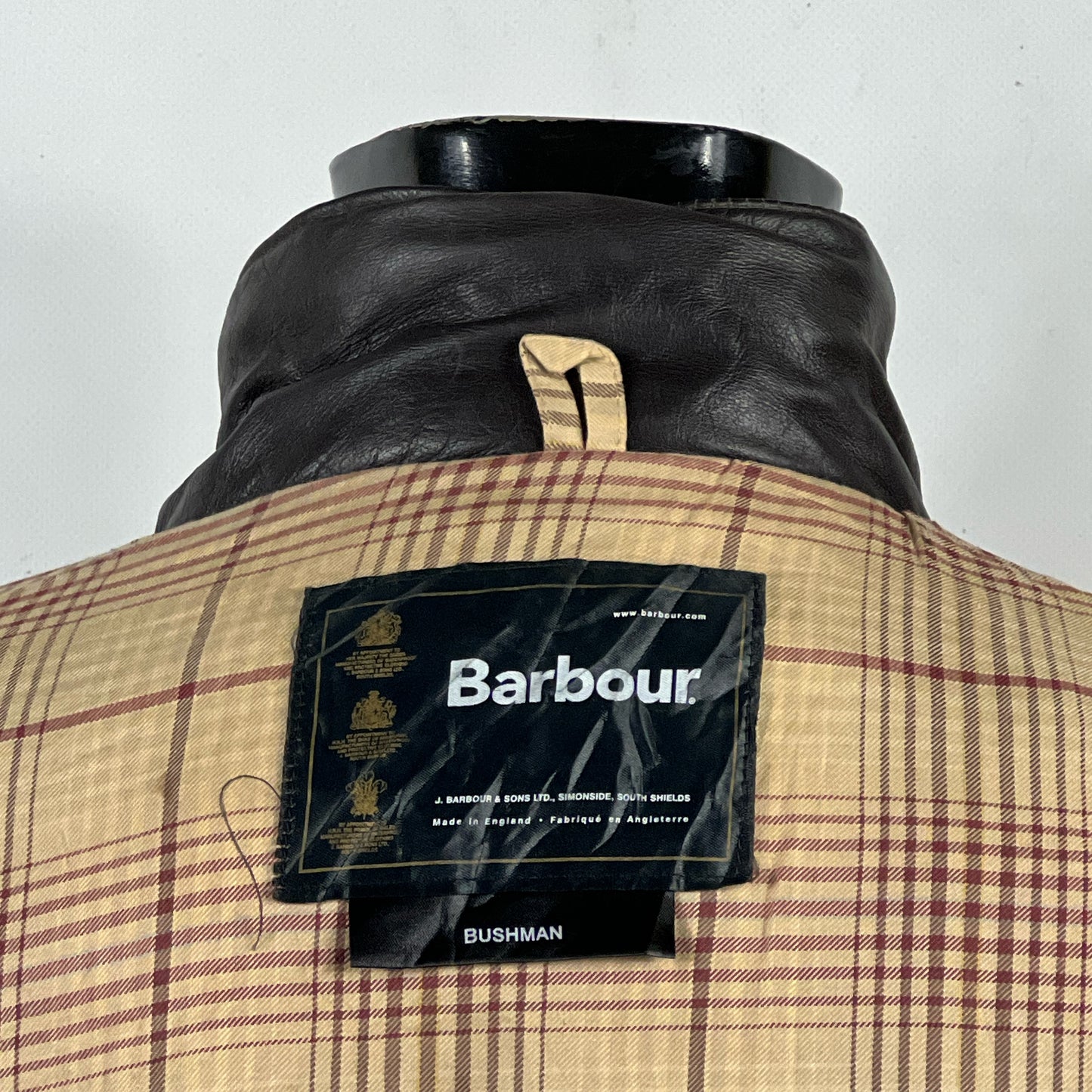 Barbour Giacca Uomo Bushman Marrone XLarge- Man Wax Brown Jacket Size XLarge