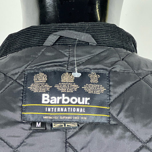 Giacca Barbour International Duke nero M - Man black Duke wax Jacket Size M