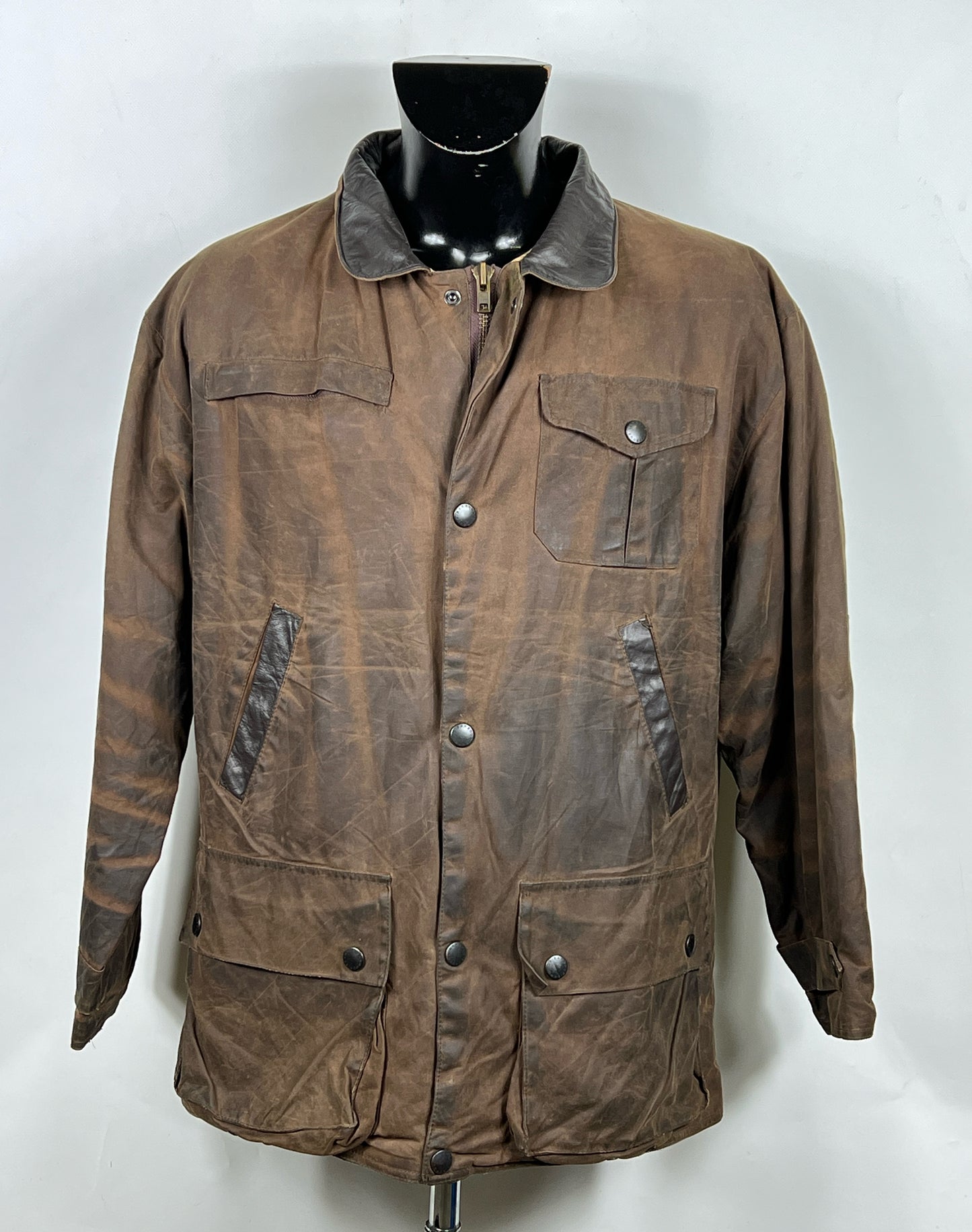 Barbour Giacca Uomo Bushman Marrone Medium- Man Wax Brown Jacket Size M
