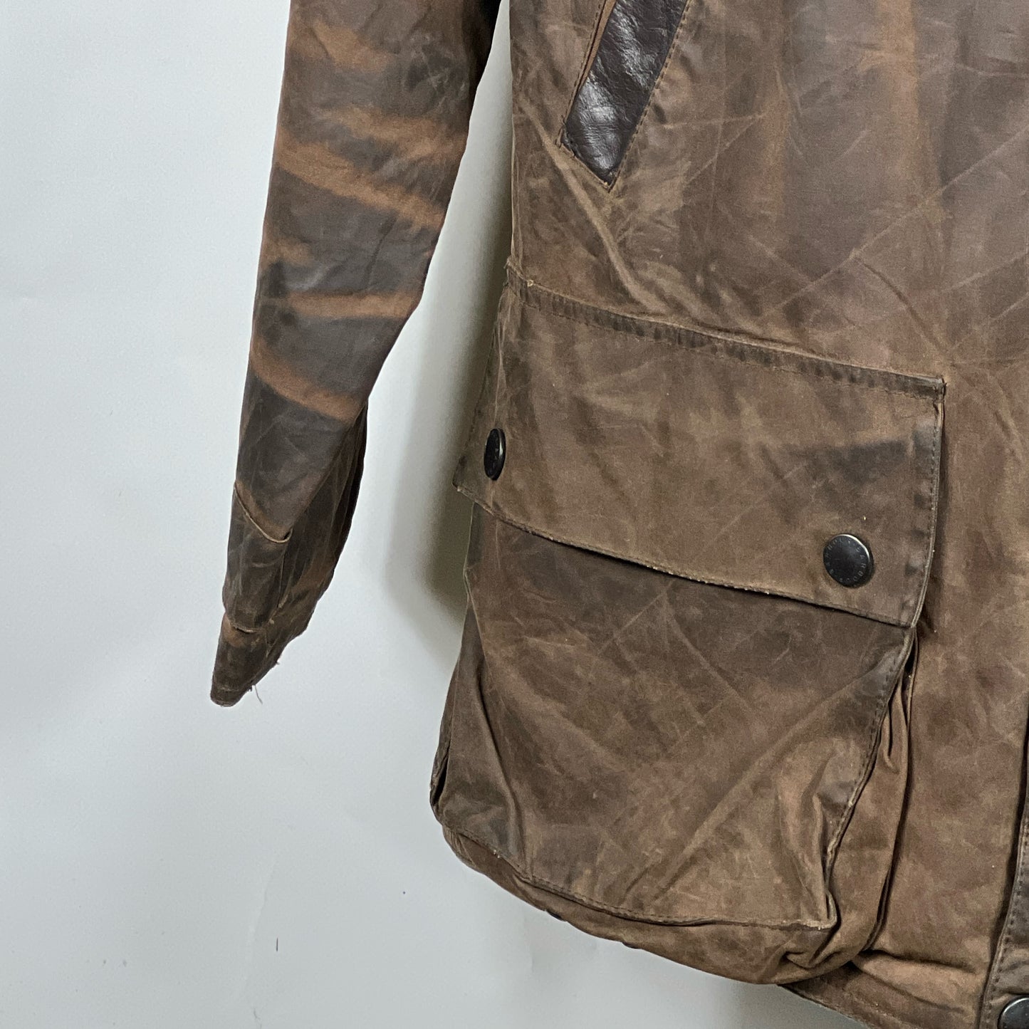 Barbour Giacca Uomo Bushman Marrone Medium- Man Wax Brown Jacket Size M