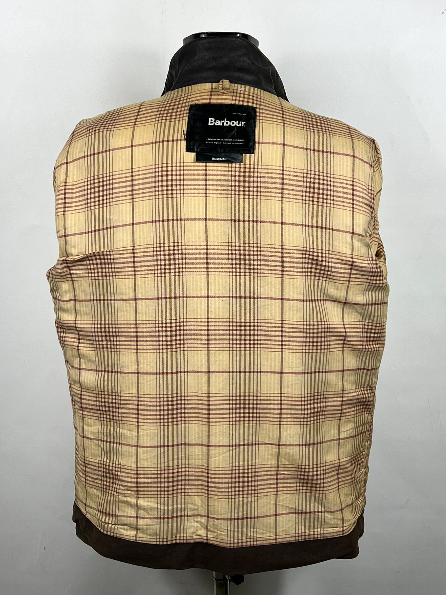 Barbour Giacca Uomo Bushman Marrone Medium- Man Wax Brown Jacket Size M