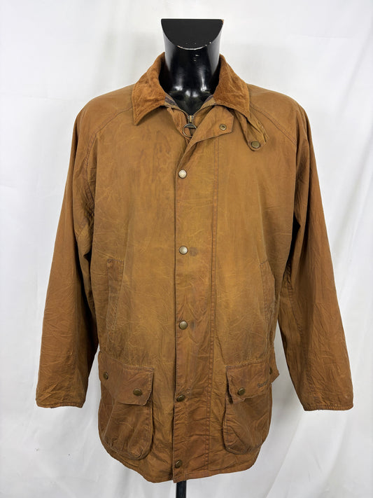 Giacca Barbour Cerata Beige Uomo Large Man Beaumont Beige Wax Light Jacket Size Large - Shop In London