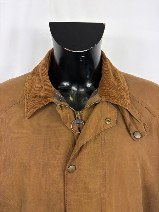 Giacca Barbour Cerata Beige Uomo Large Man Beaumont Beige Wax Light Jacket Size Large - Shop In London