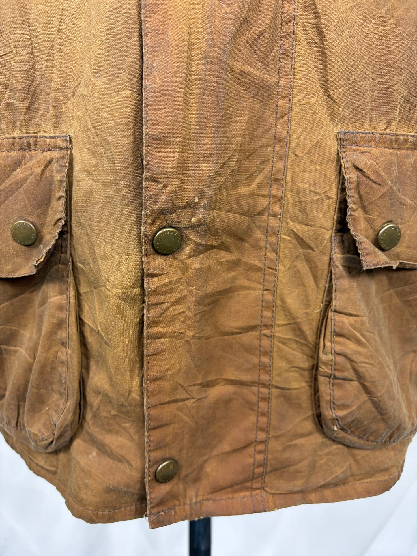Giacca Barbour Cerata Beige Uomo Large Man Beaumont Beige Wax Light Jacket Size Large - Shop In London