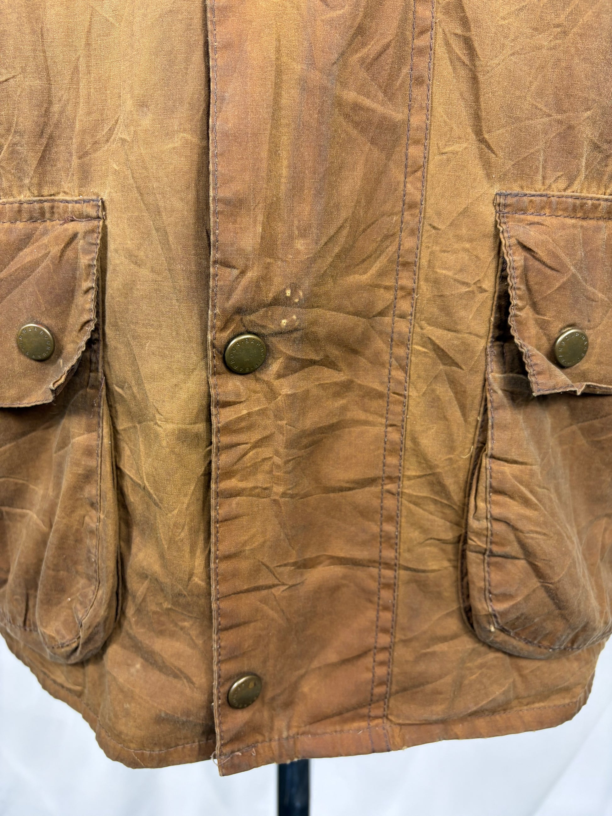 Giacca Barbour Cerata Beige Uomo Large Man Beaumont Beige Wax Light Jacket Size Large - Shop In London