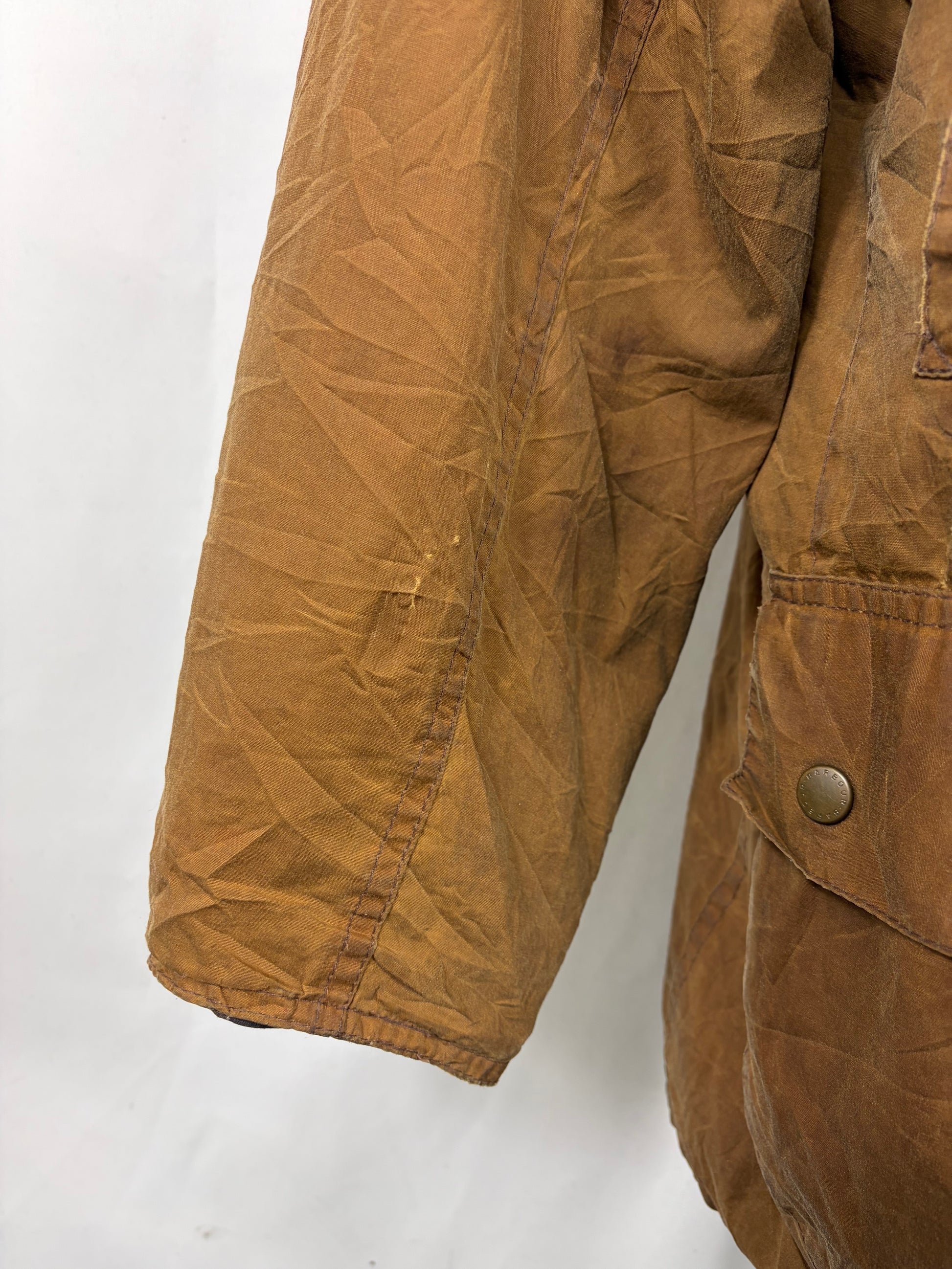 Giacca Barbour Cerata Beige Uomo Large Man Beaumont Beige Wax Light Jacket Size Large - Shop In London