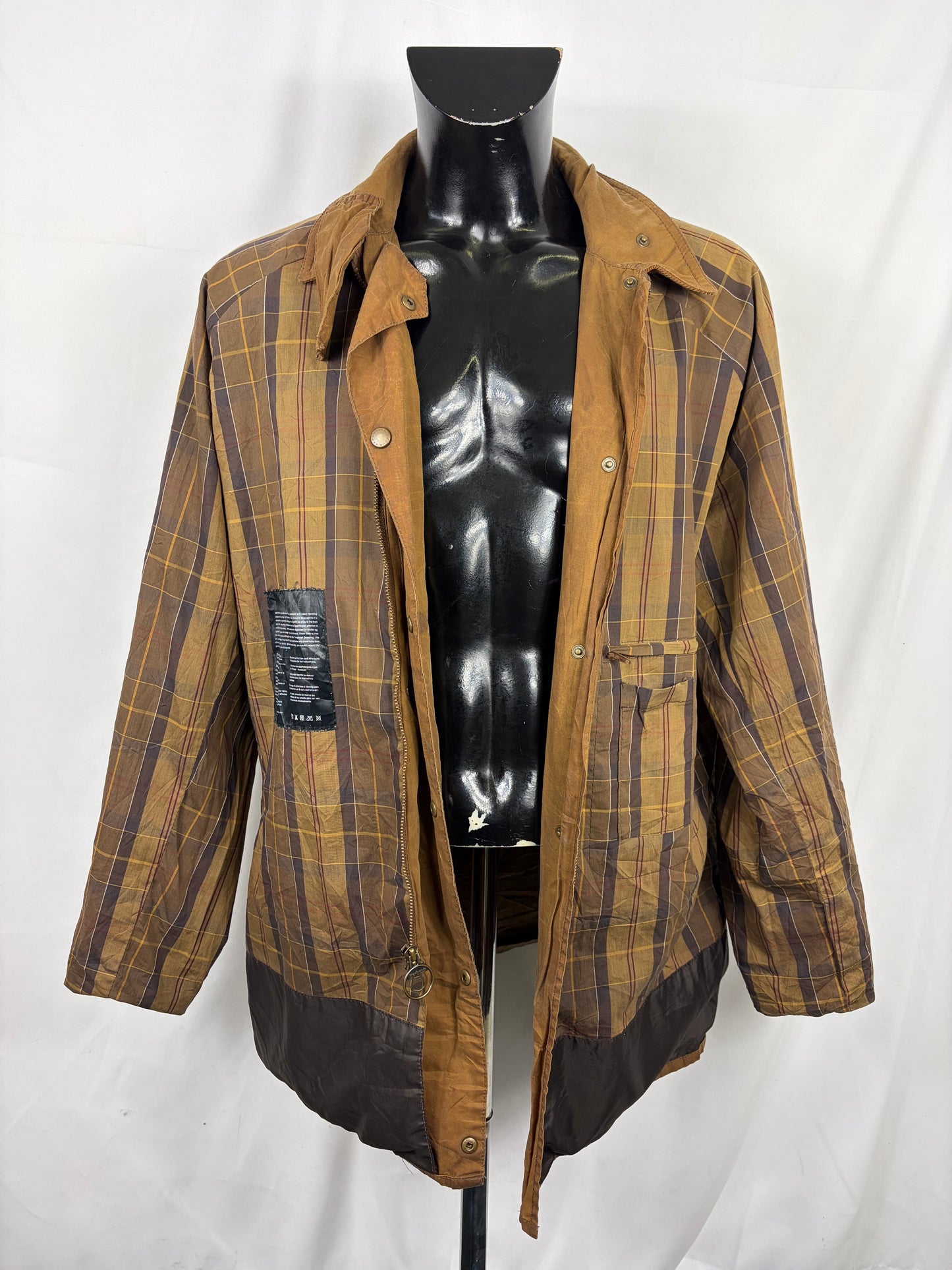 Giacca Barbour Cerata Beige Uomo Large Man Beaumont Beige Wax Light Jacket Size Large - Shop In London