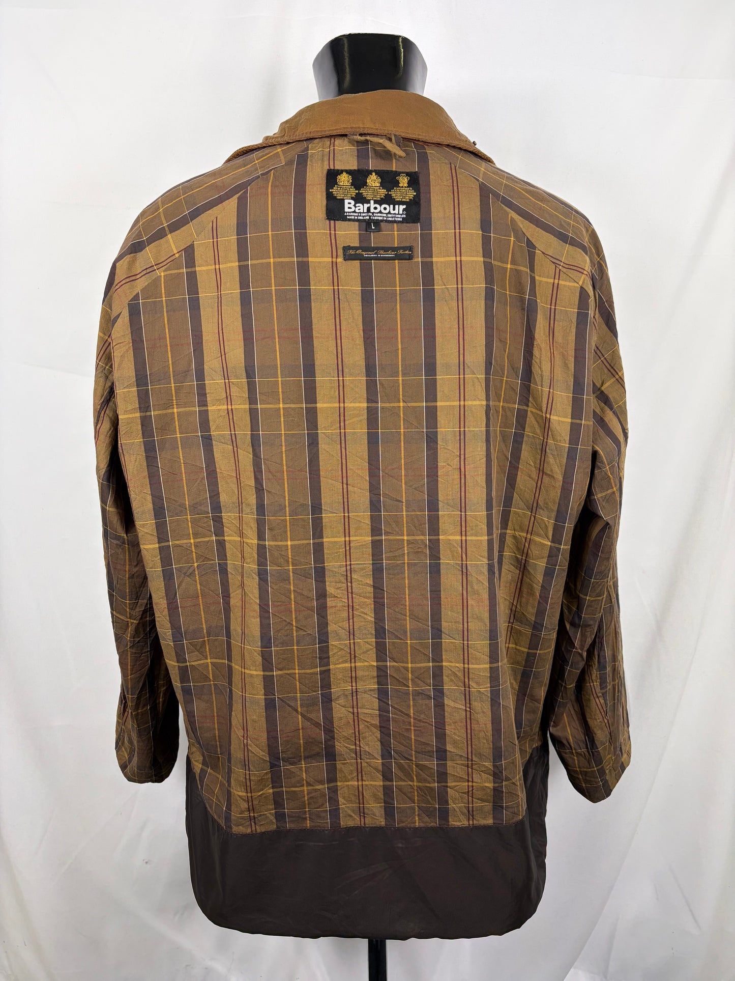 Giacca Barbour Cerata Beige Uomo Large Man Beaumont Beige Wax Light Jacket Size Large - Shop In London