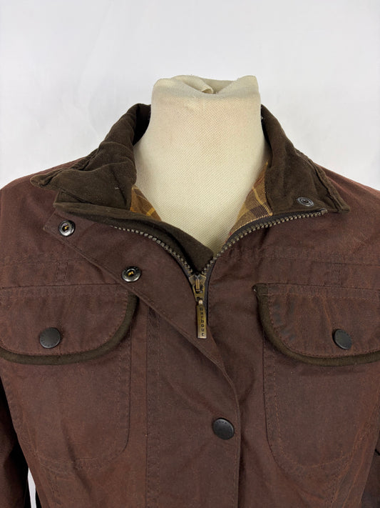 Giacca Barbour donna marrone utility UK14 tg.42/44 - Brown Lady Waxed Utility Jacket size UK14 - Shop In London