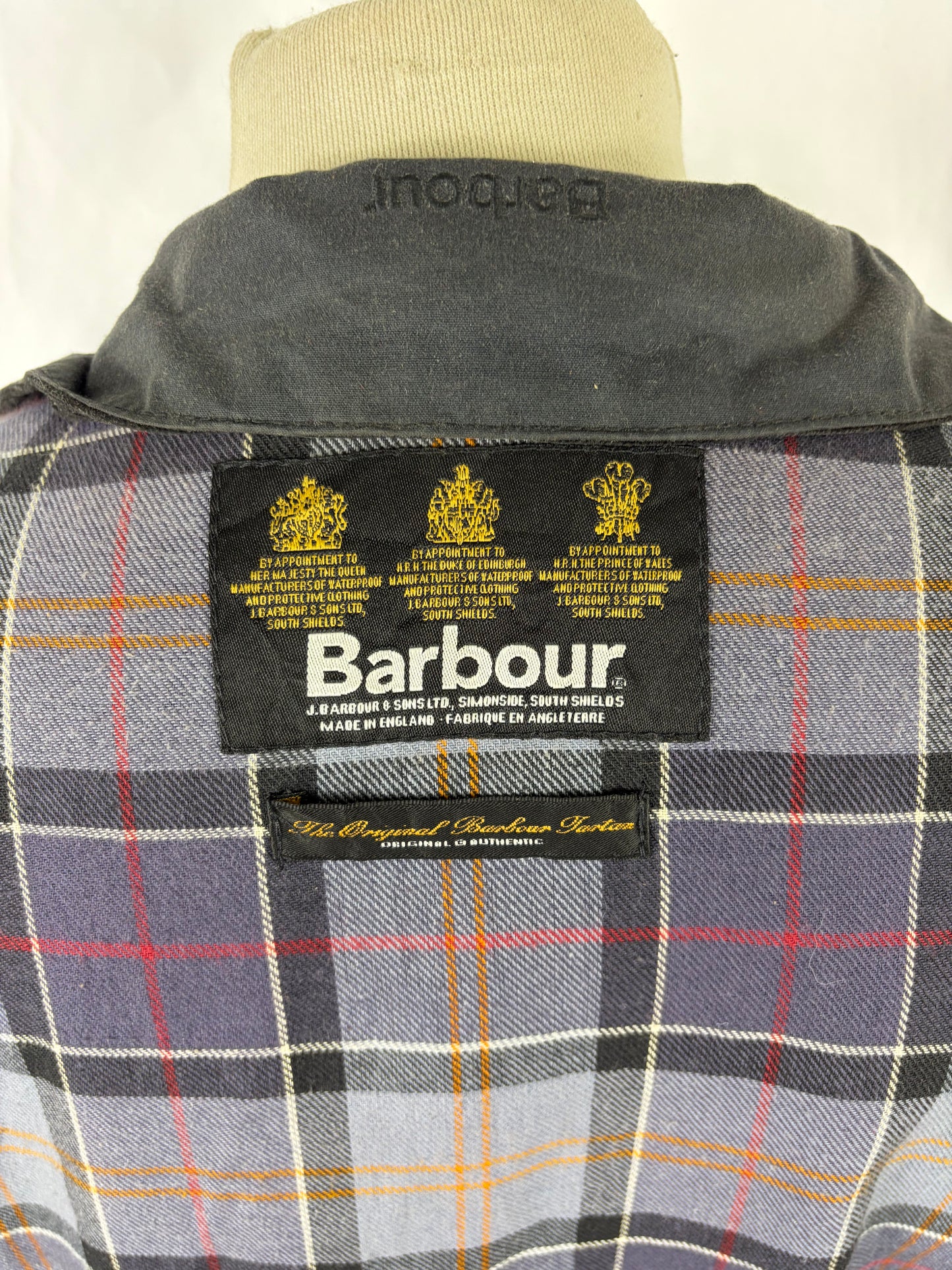 Barbour Giacca nera donna cerato Utility Mac Tg.40 Lady black Utility Mac wax Jacket size uk10