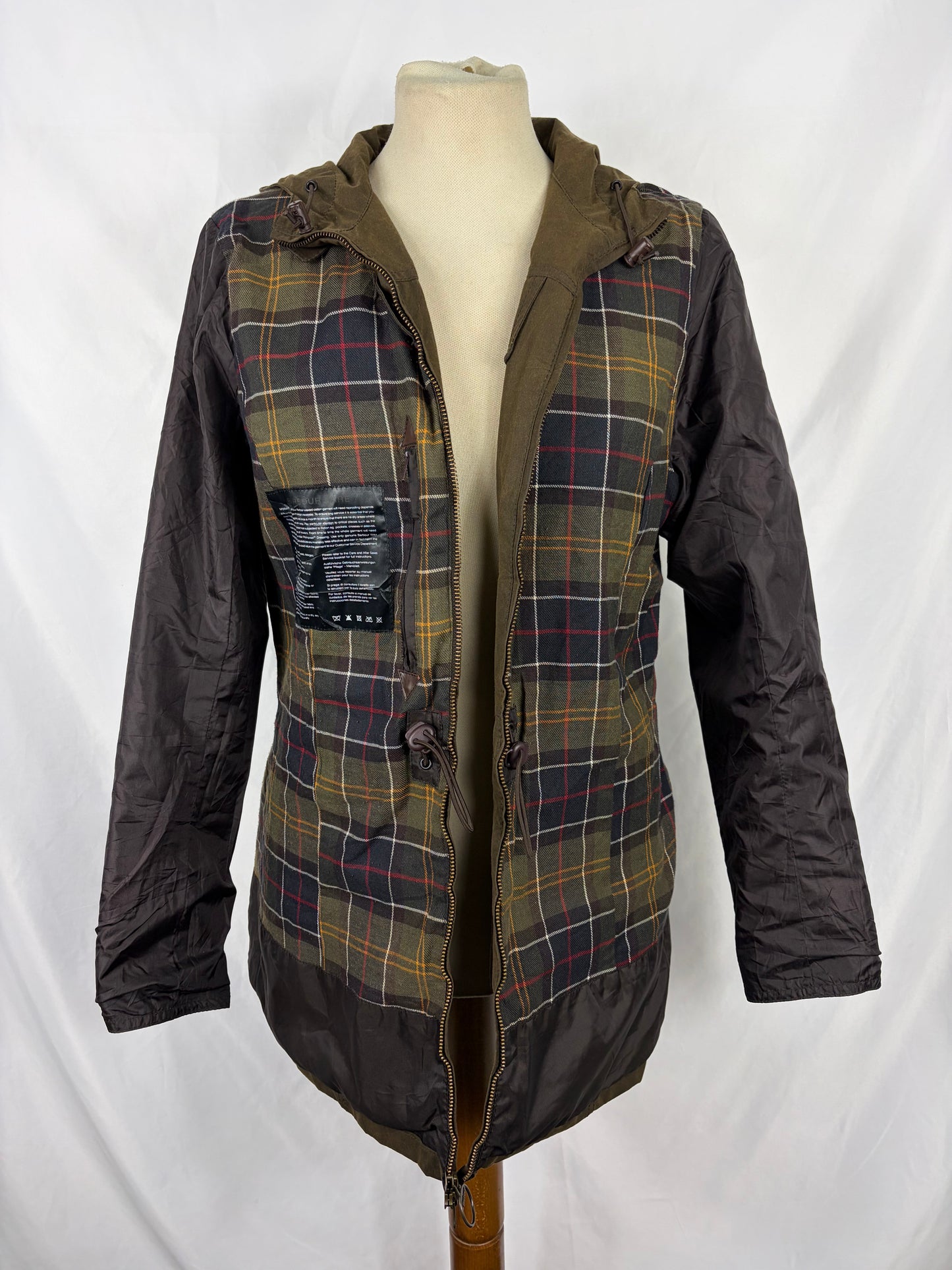 Giacca Barbour cerata verde oliva UK12 tg. 42 Lady Olive Waxed jacket size uk 12 Medium