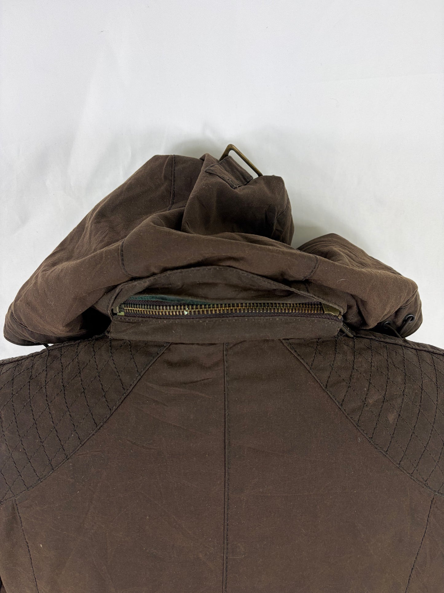 Giacca Barbour cerata marrone Rebel UK16 tg. 44/46 Brown Wax Rebel jacket size uk16