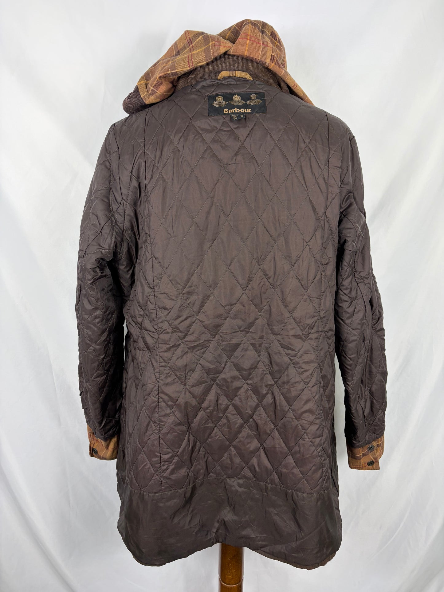 Giacca Barbour cerata marrone Rebel UK16 tg. 44/46 Brown Wax Rebel jacket size uk16