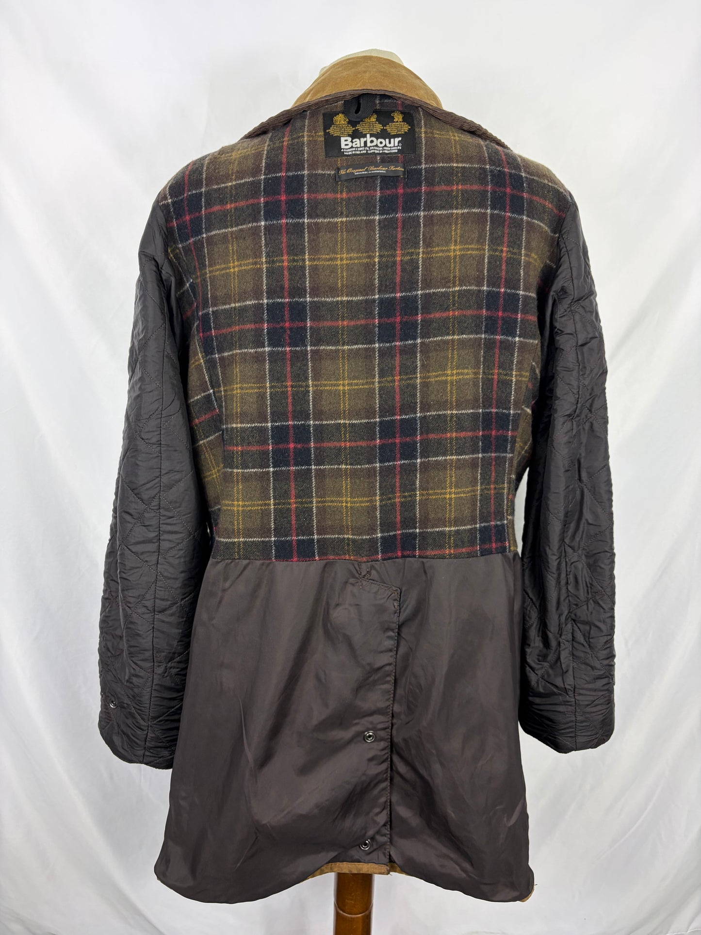 Barbour beige Unisex Newmarket UK 18 tg.48 Beige waxed Newmarket coat size uk18