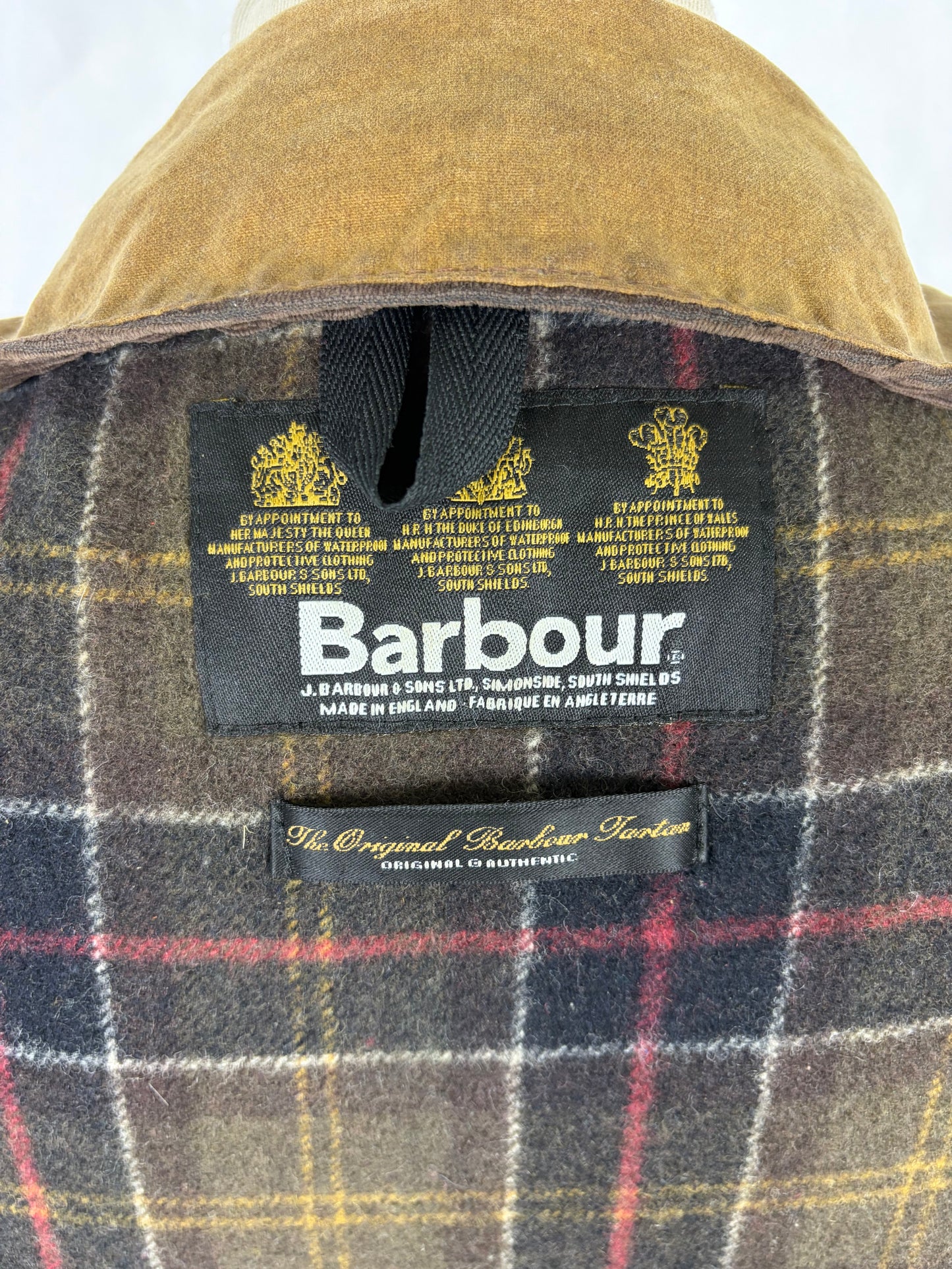Barbour beige Unisex Newmarket UK 18 tg.48 Beige waxed Newmarket coat size uk18