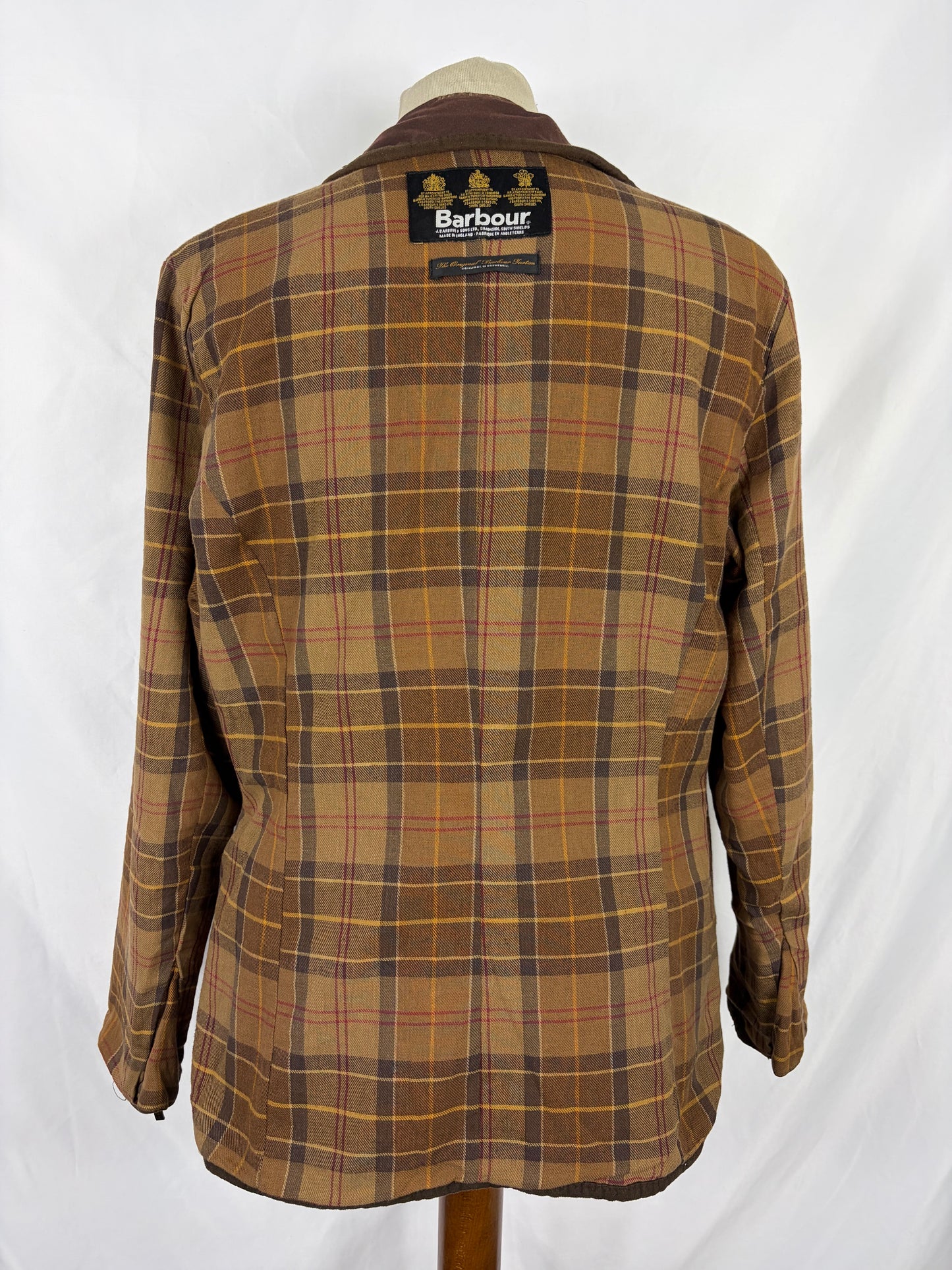 Barbour Giacca corta marrone donna Utility Medium 42 Lady Brown Utility wax Jacket uk12