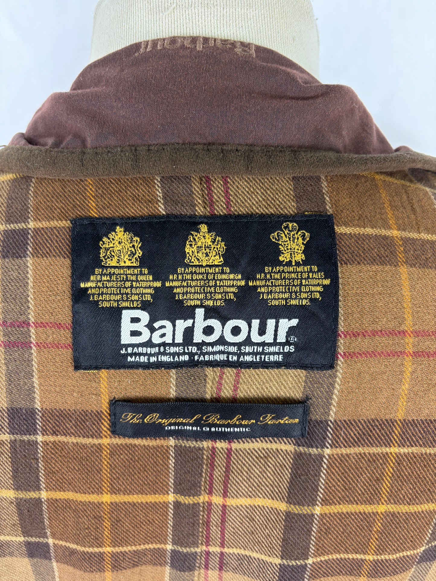 Barbour Giacca corta marrone donna Utility Medium 42 Lady Brown Utility wax Jacket uk12