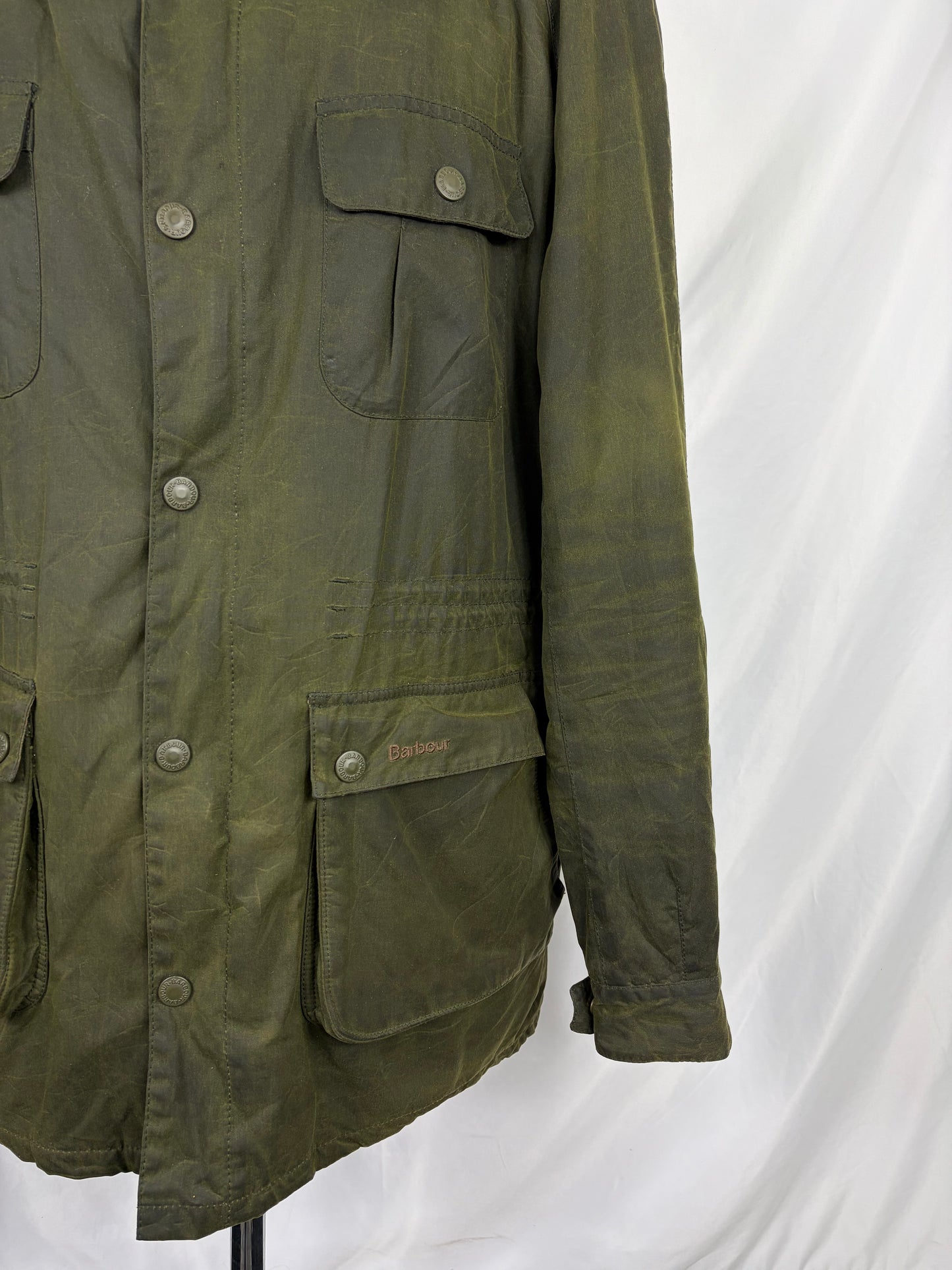 Barbour Parka Giacca verde Uomo Brindle wax jacket XXL Man Green wax Jacket Size XXLarge