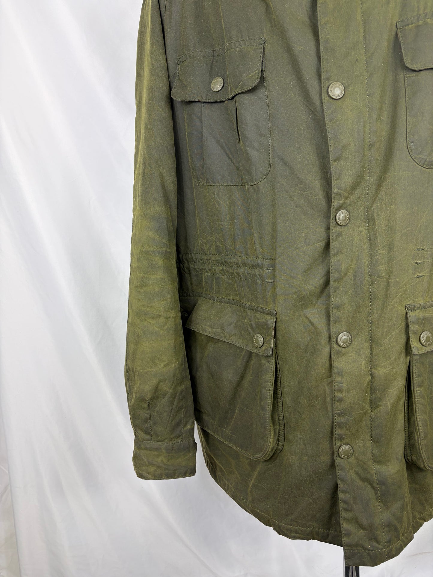 Barbour Parka Giacca verde Uomo Brindle wax jacket XXL Man Green wax Jacket Size XXLarge