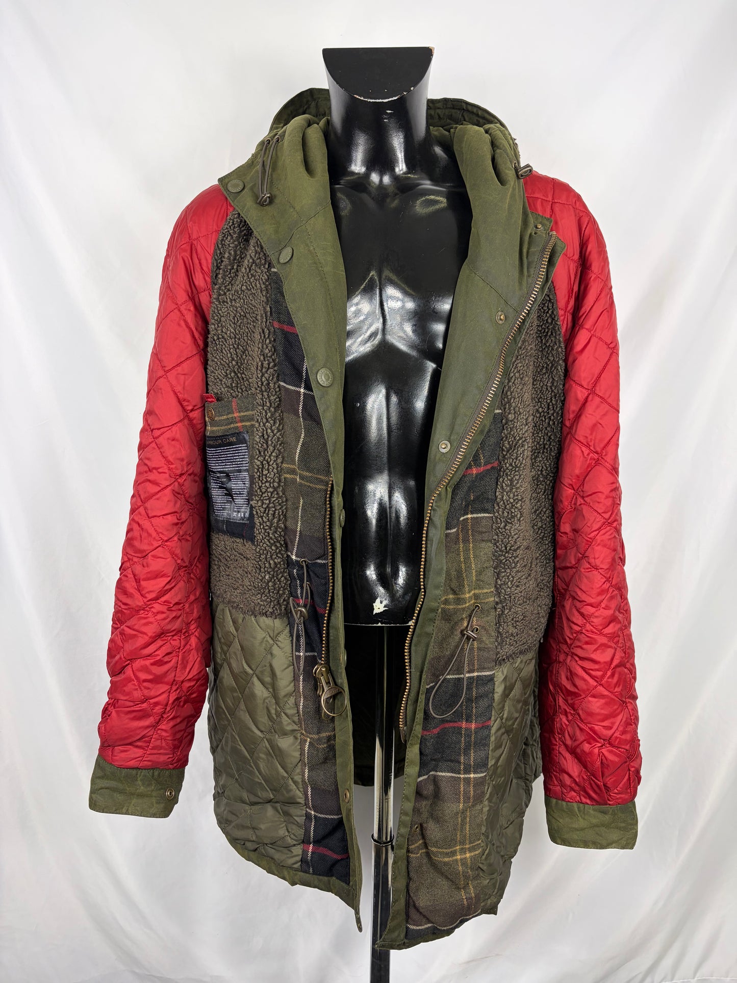 Barbour Parka Giacca verde Uomo Brindle wax jacket XXL Man Green wax Jacket Size XXLarge