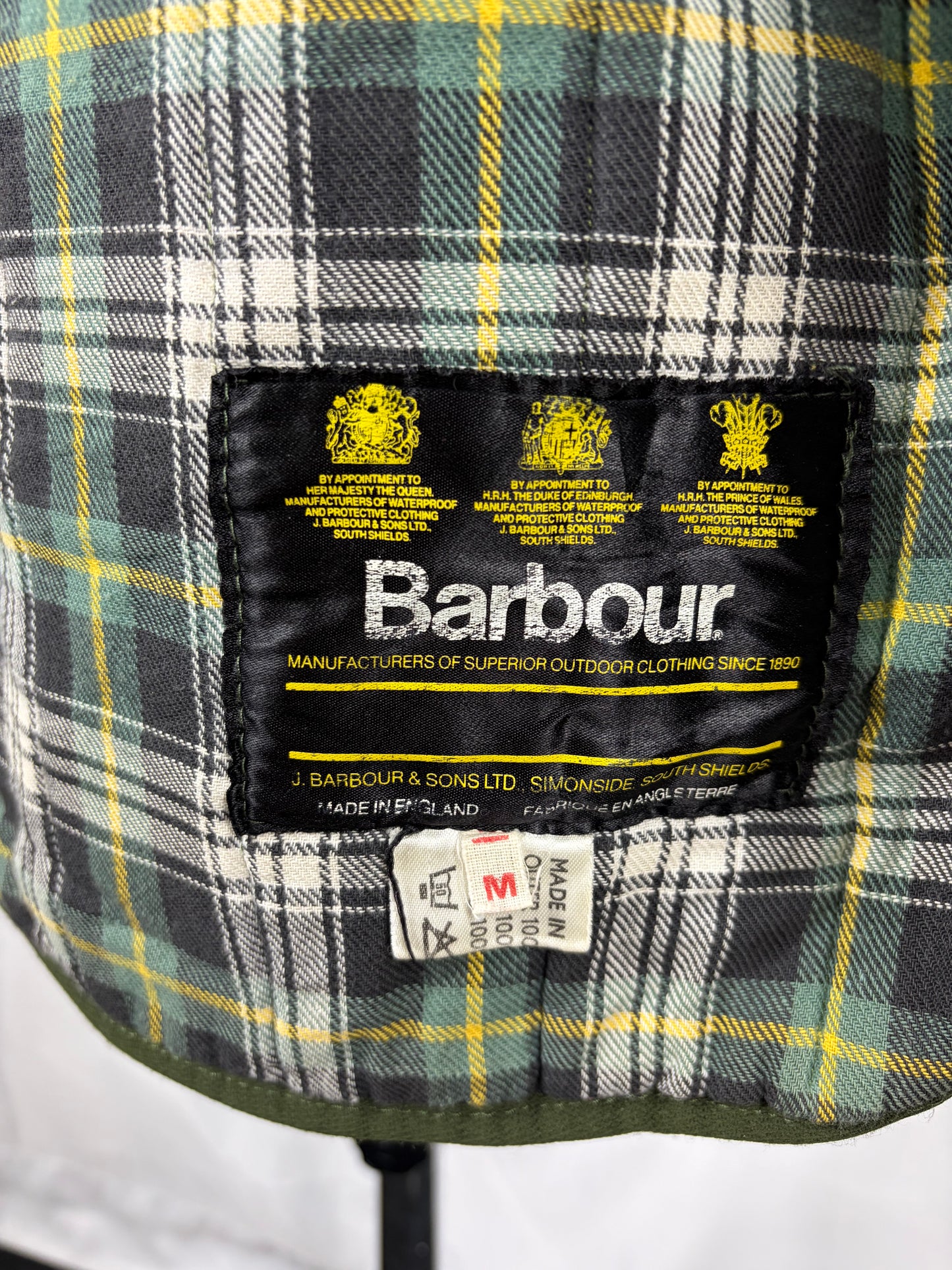 Giacca Barbour Uomo vintage Verde da caccia Medium Man Green Pennine Shooting Jacket size M