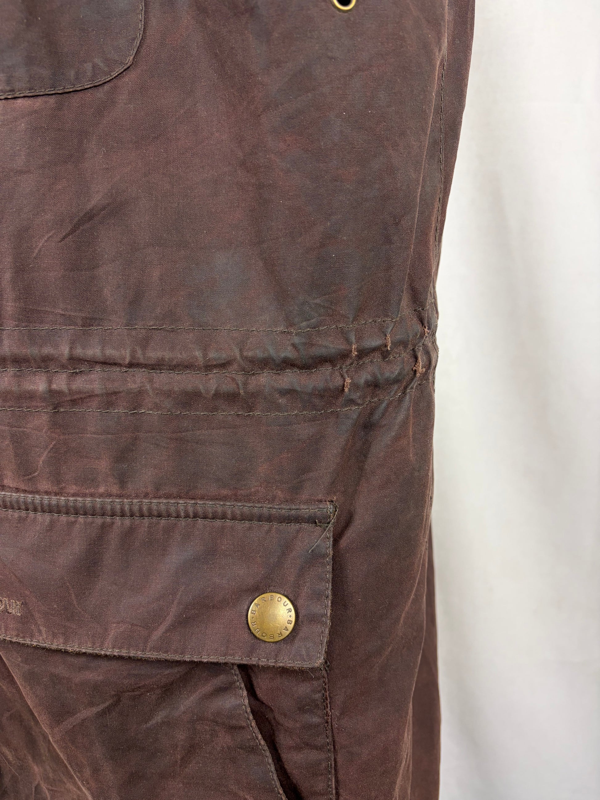 Parka Barbour Greatcoat marrone uomo con cappuccio Large - Man Brown Wax Parka size Large - Shop In London