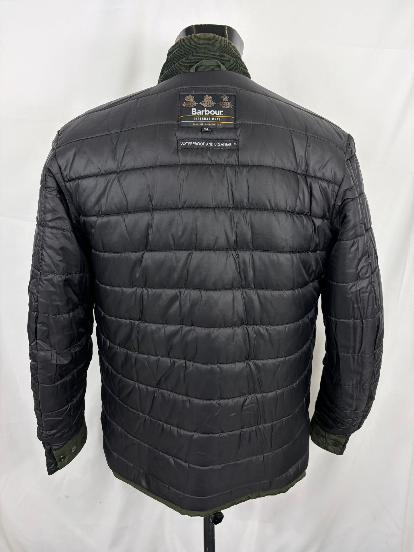 Giacca Barbour International Verde Medium- Man Olive International  Waterproof Jacket size M - Shop In London