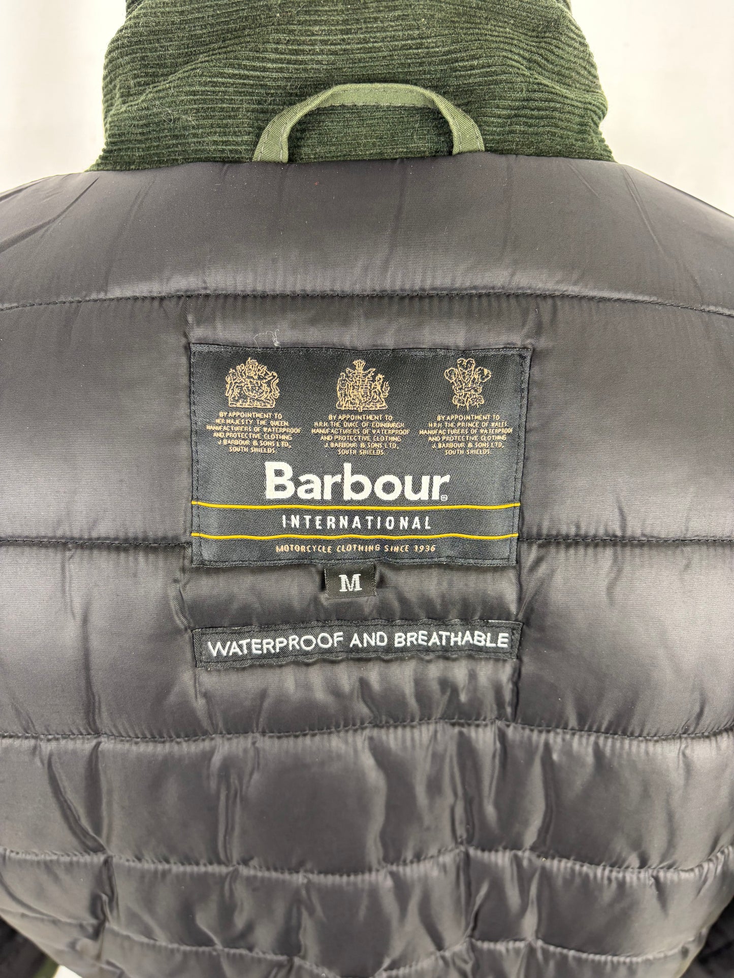 Giacca Barbour International Verde Medium- Man Olive International  Waterproof Jacket size M - Shop In London