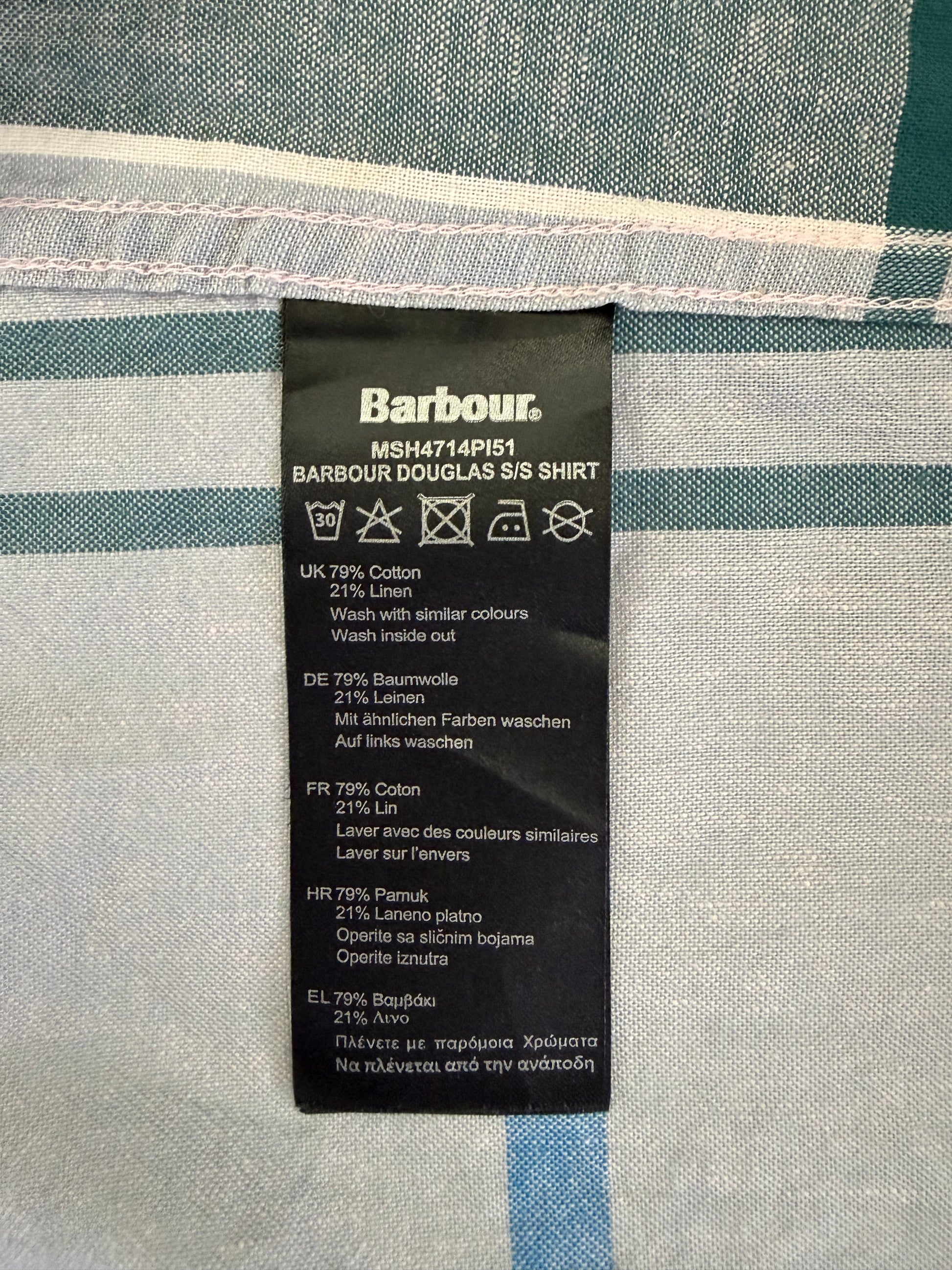 Camicia Barbour da uomo in cotone taglia Large - Shop In London