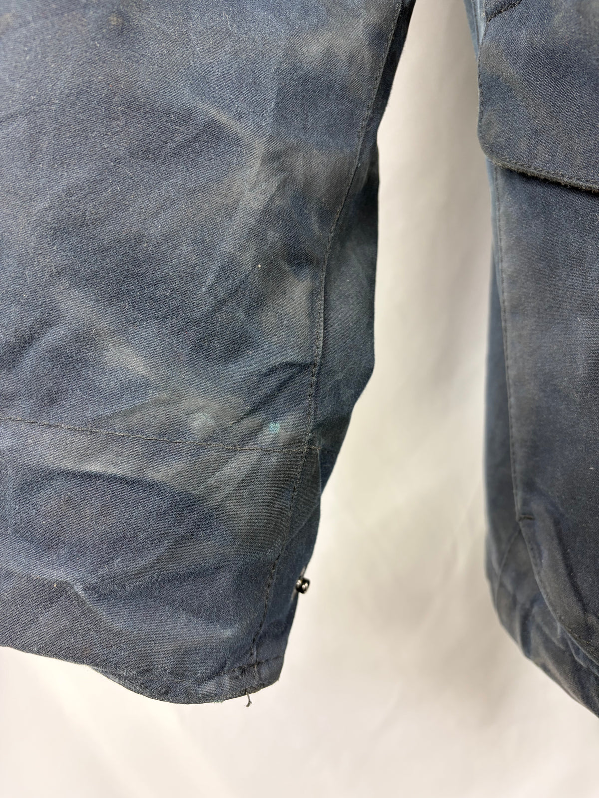Parka Barbour blu da uomo Bryn cerato Small - Man wax navy parka size Small