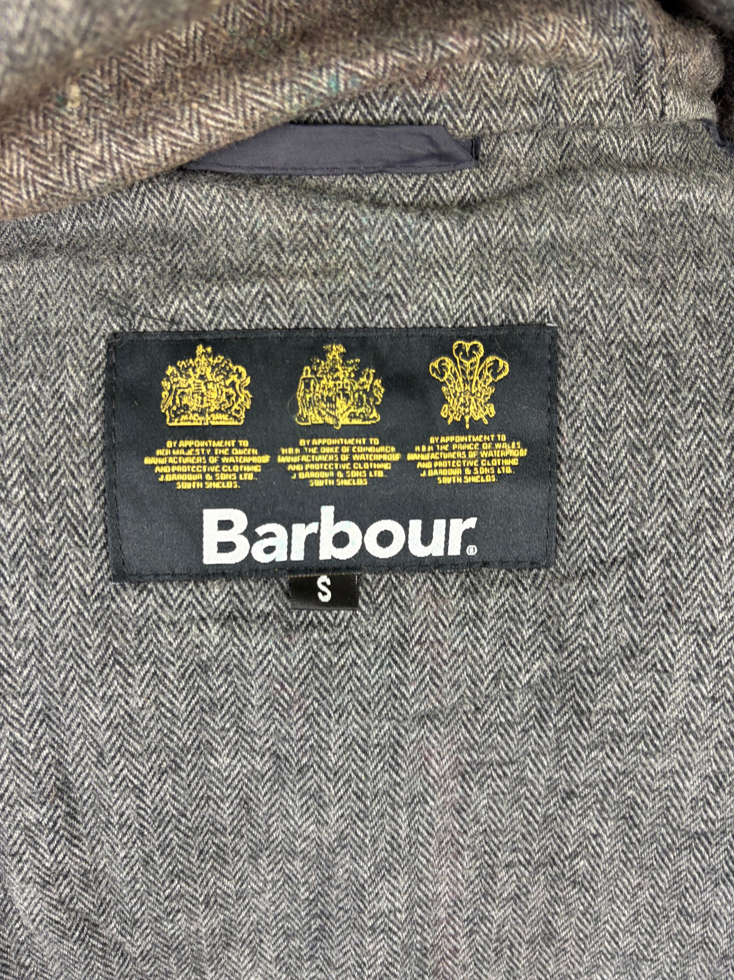 Parka Barbour blu da uomo Bryn cerato Small - Man wax navy parka size Small