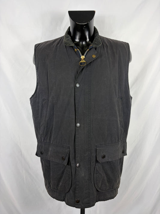 Barbour Gilet cerato da uomo Westmorland Blu Xlarge- Navy vintage Westmorland Waistcoat size Xlarge