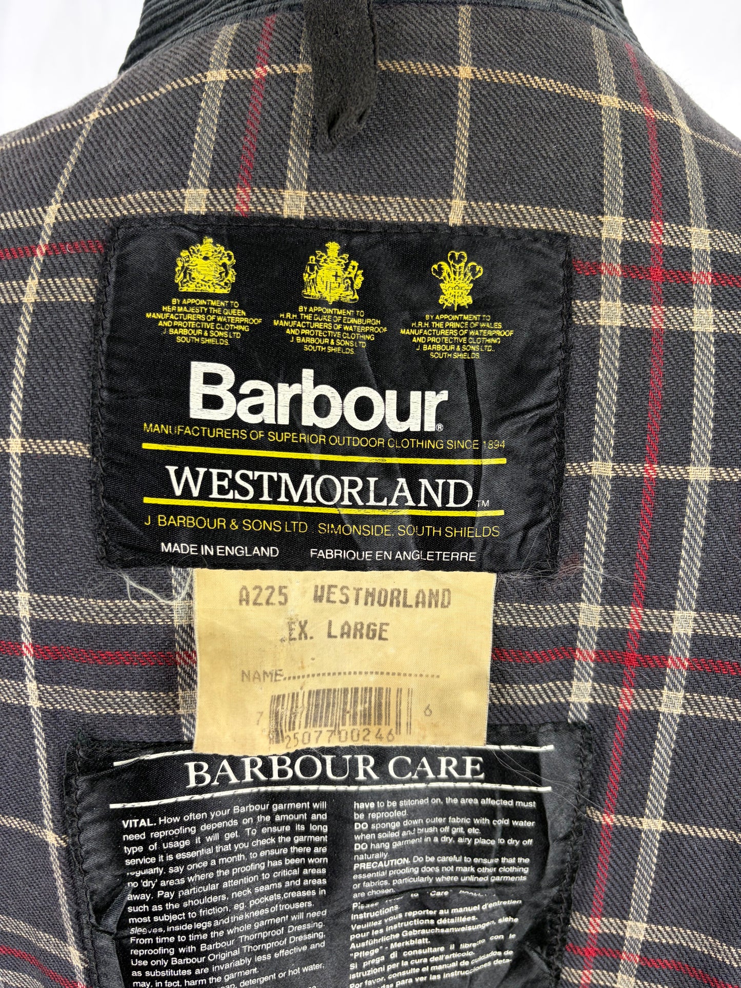 Barbour Gilet cerato da uomo Westmorland Blu Xlarge- Navy vintage Westmorland Waistcoat size Xlarge - Shop In London