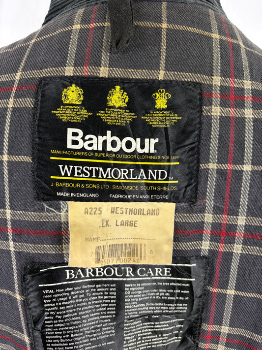 Barbour Gilet cerato da uomo Westmorland Blu Xlarge- Navy vintage Westmorland Waistcoat size Xlarge